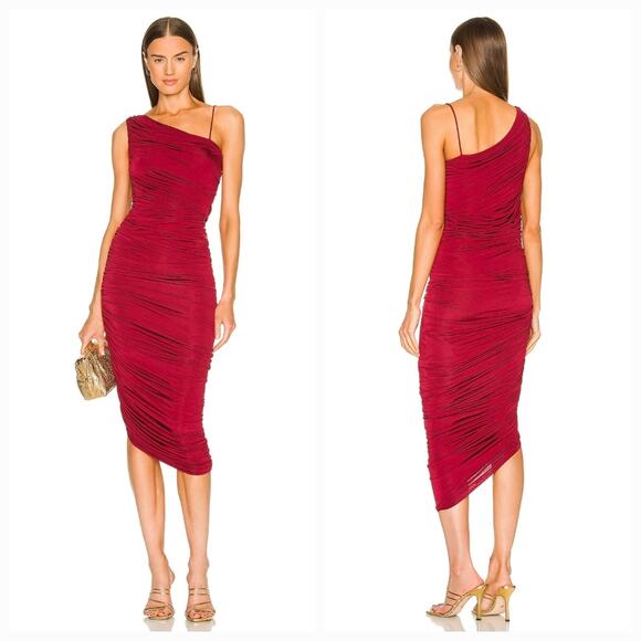 L'Academie Dresses & Skirts - L'Academie Adele Midi Dress in Burgundy XS